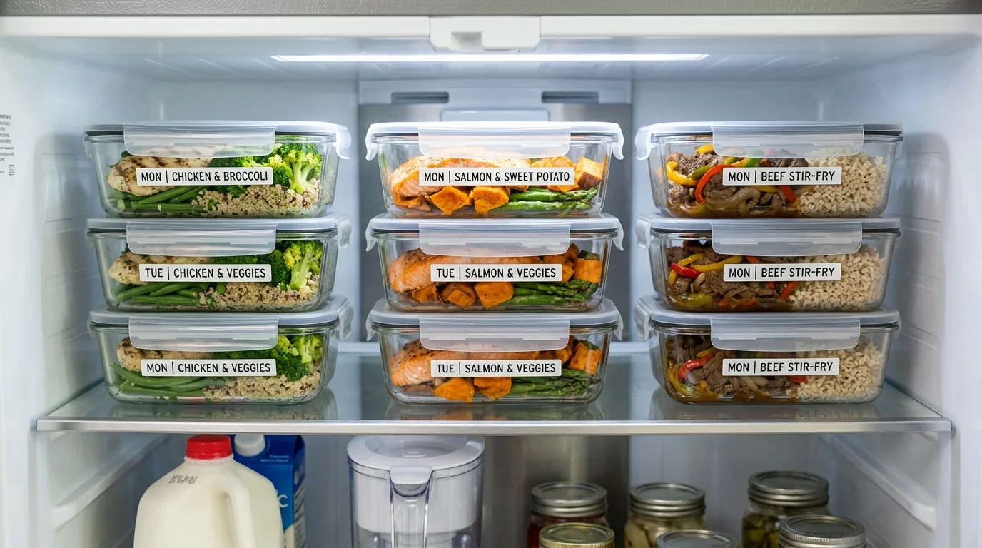 Make leftovers easier to see and grab inspiration for an organized fridge.